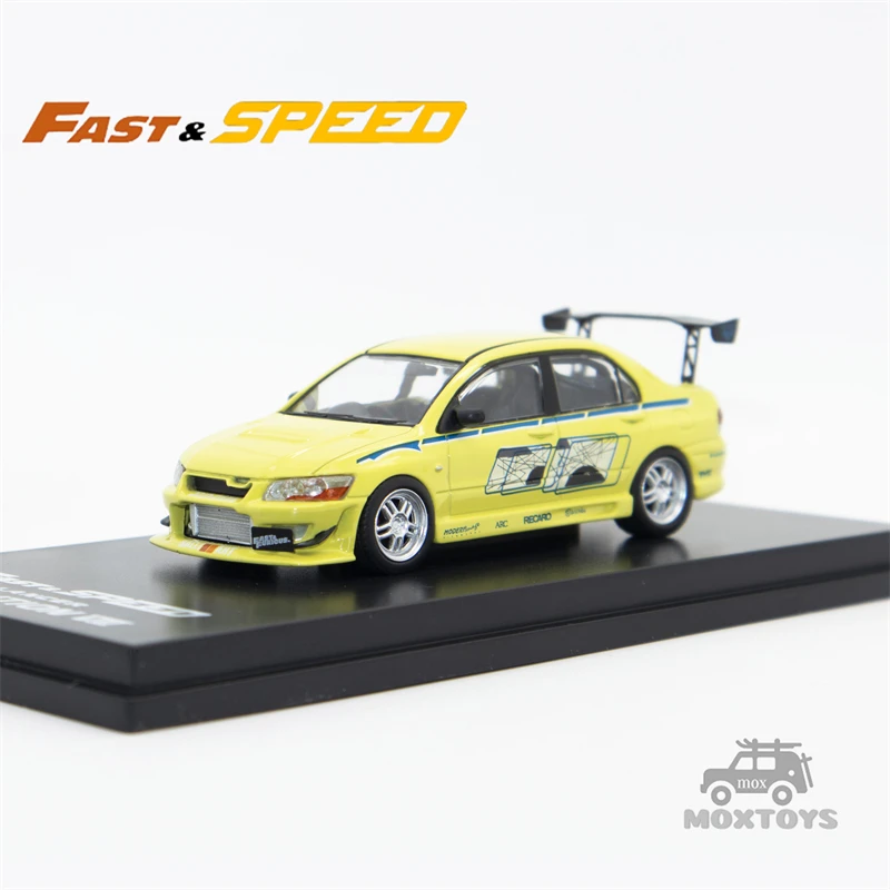 

*Preoder* Fast Speed FS 1:64 Lancer Evolution EVO VII FNF Fast & Furious Green Diecast Model Car - Pre-order Again ETA MAR 2024