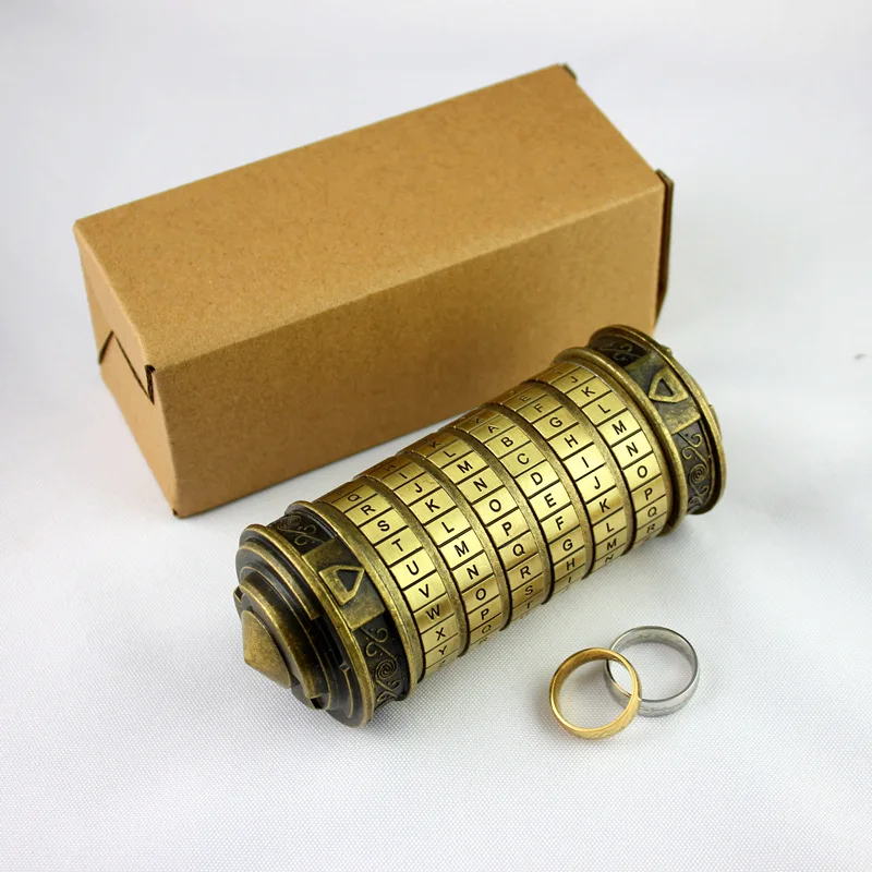 Da Vinci Code Lock With Hidden Compartment For Money Rings Jewelry Interesting Creative Romantic Surprise Gifts