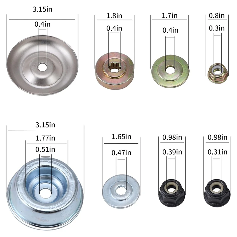 Imagem -02 - Fio Rotativo Escova Aparador Cabeça Erva Daninha Lâmina Cortador Kit Adaptador Universal Jardim Cortador de Grama Corda Aparador