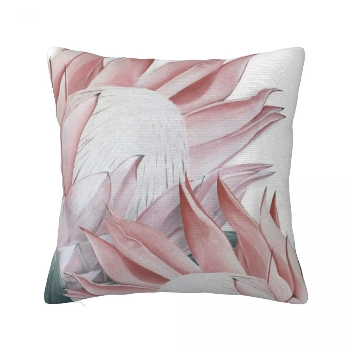 

Pink Protea flower painting Throw Pillow Decorative Cushions Sofas Covers ornamental pillows