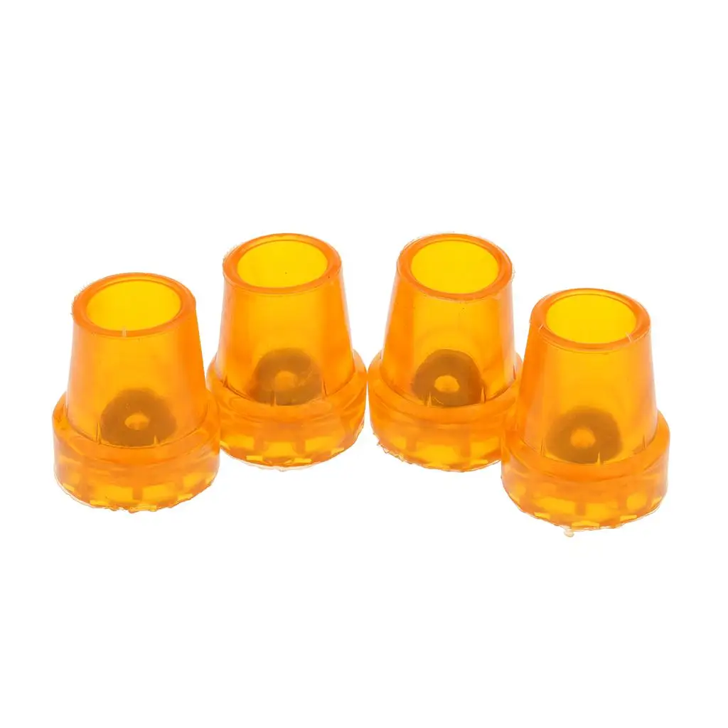 

Walking Cane Ferrule Rubber Tips Non-slip End for Orthopedic Crutch Replacement Mobility Aid 22mm Yellow