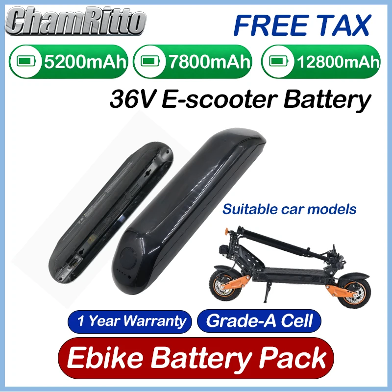 

Литиевая аккумуляторная батарея 36V 5200mAh 7800mAh 12800mAh для электросамокатов Xiaomi 36V Segway Ninebot ES1 ES2 ES3 ES4 E22 E25, внешний аккумулятор
