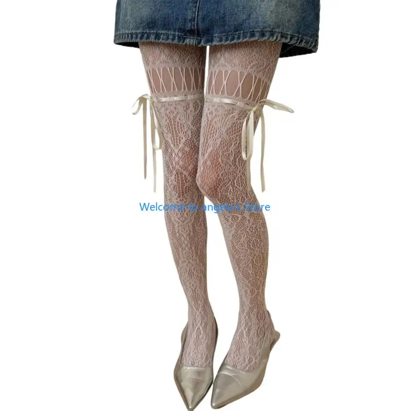 X4YC 女性のガーターベルトタイツ柄網タイツサイハイストッキングタイツハイウエストパンストサスペンダーパンストギフト