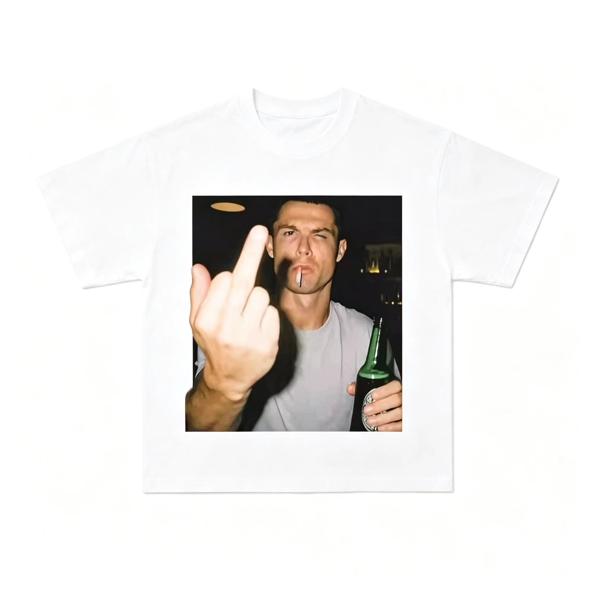 2026 New Vintage Style Ronaldo Graphic T-Shirt Men's and Women's Summer Streetwear Casual Scene Print Kids Daily Tees