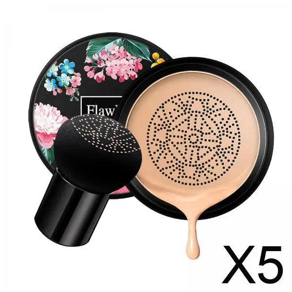 Crème CC à coussin d'air champignon, fond de teint correcteur de maquillage nu longue durée pour le visage, cosmétiques Premium, mat naturel