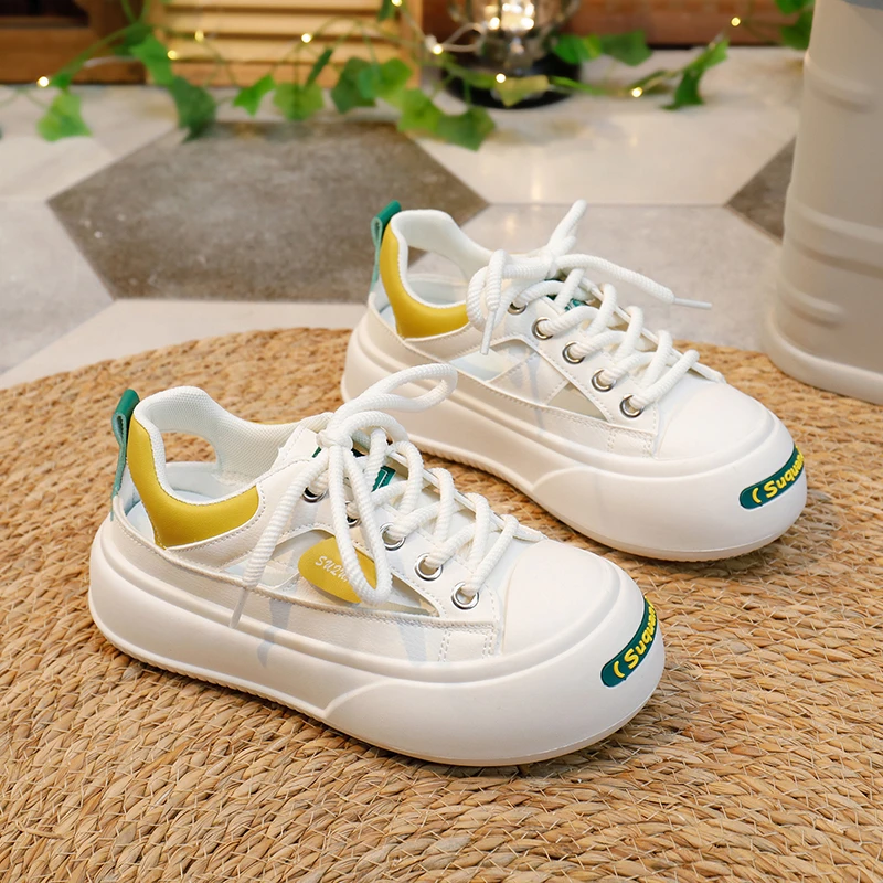 2024 New Casual Canvas Platform Women Sneakers Lolita Sports Shoes Tennis Flat Vulcanize Running Fashion Womenshoes