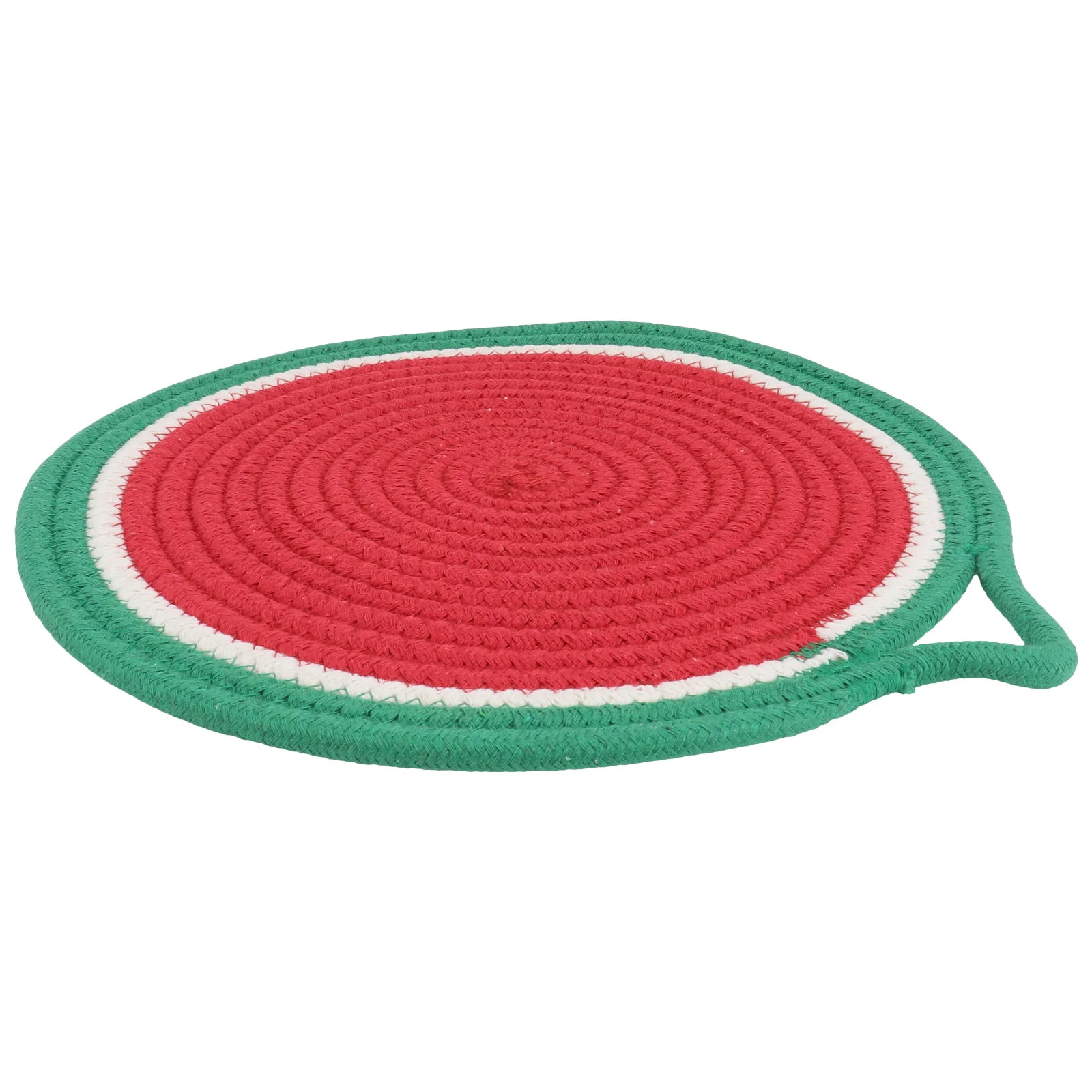 1 قطعة تحديد الموقع المنسوجة القطن حبل المواد الزخرفية الفاكهة نمط أدوات المائدة وسادة لطاولة الطعام حماية ديكور المنزل