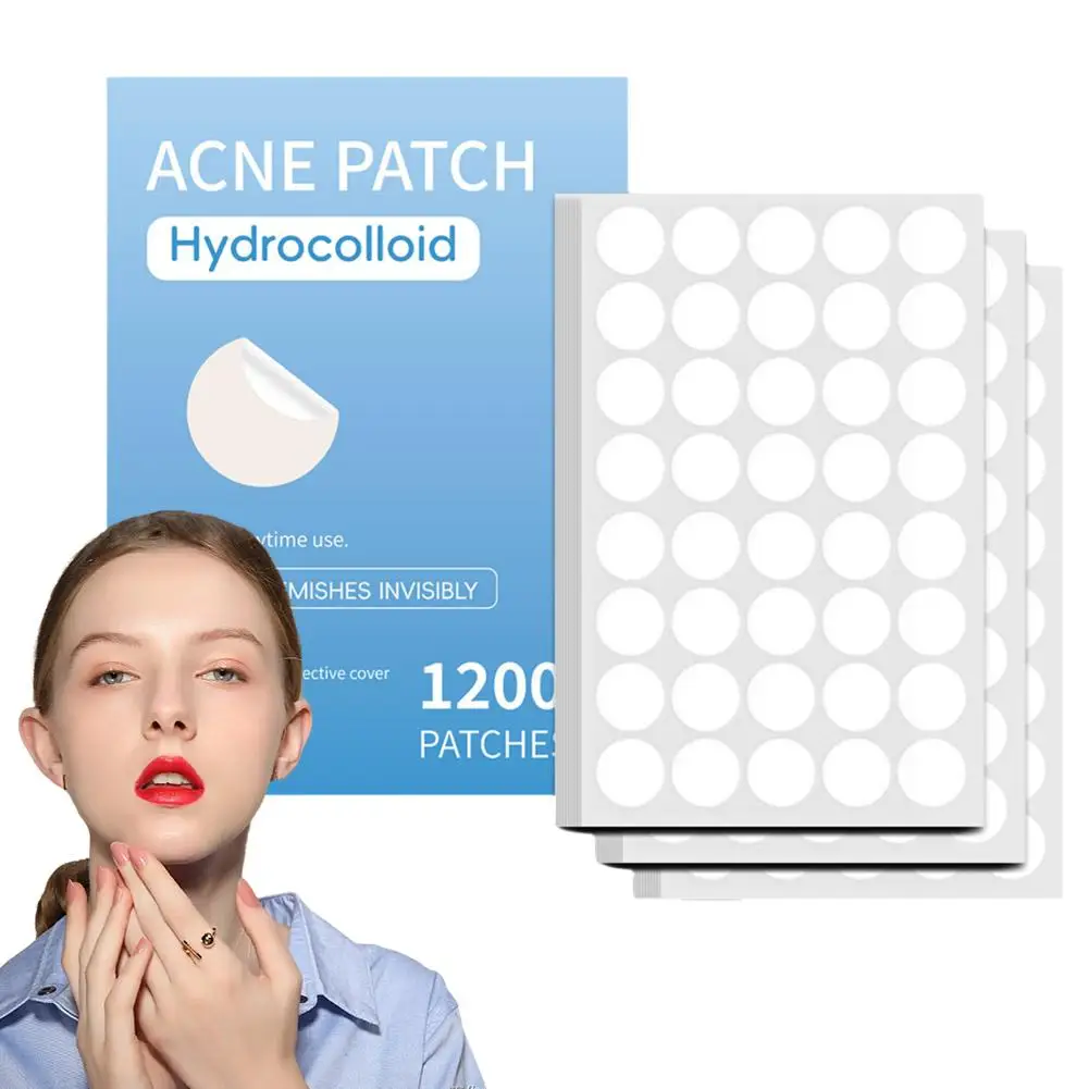 1200/800/400Pcs Heldere Acne Patch Professionele Gezichtsverzorging Reparatie Acne Helende Absorberende Vlek Sticker Voor Mannen Vrouwen P5p8