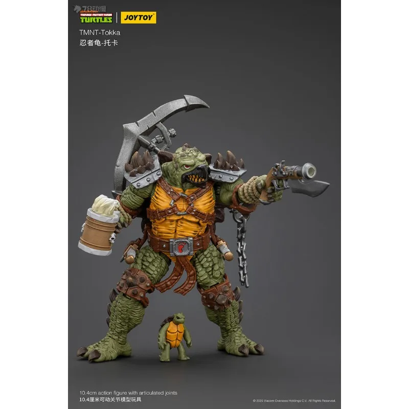 JOYTOY Echte JOYTOY x Ninja Turtles Series Tokka en slash en Krang Beweegbare eindproductmodel cadeau verzamelobjecten pop