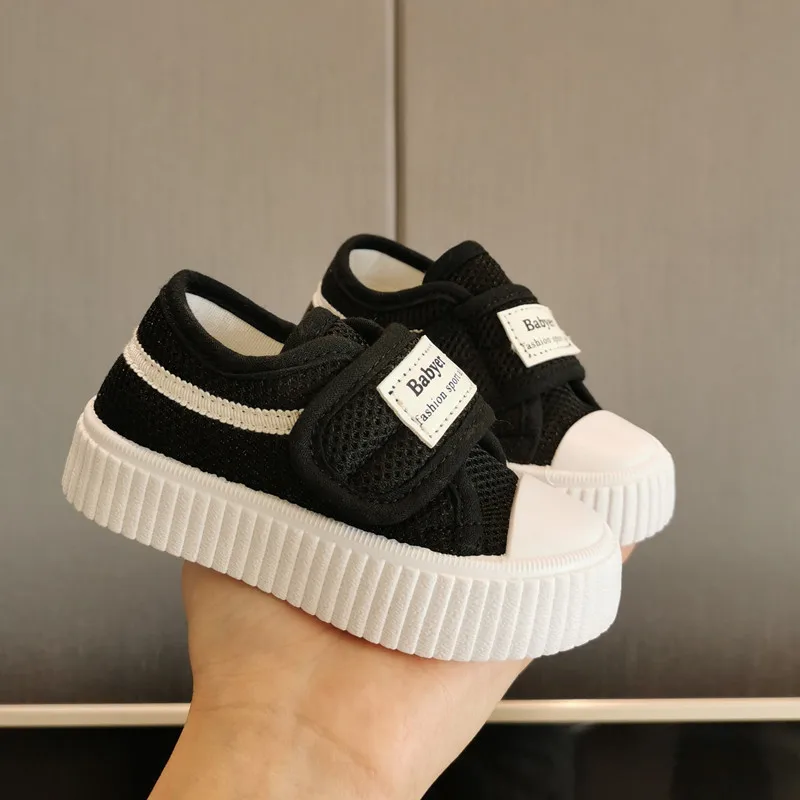 2024 Spring Summer New Children\'s Fashion Thick Sole Canvas Shoes Kids Breathable Casual Sneakers Toddler Girls Boys Chic Shoes