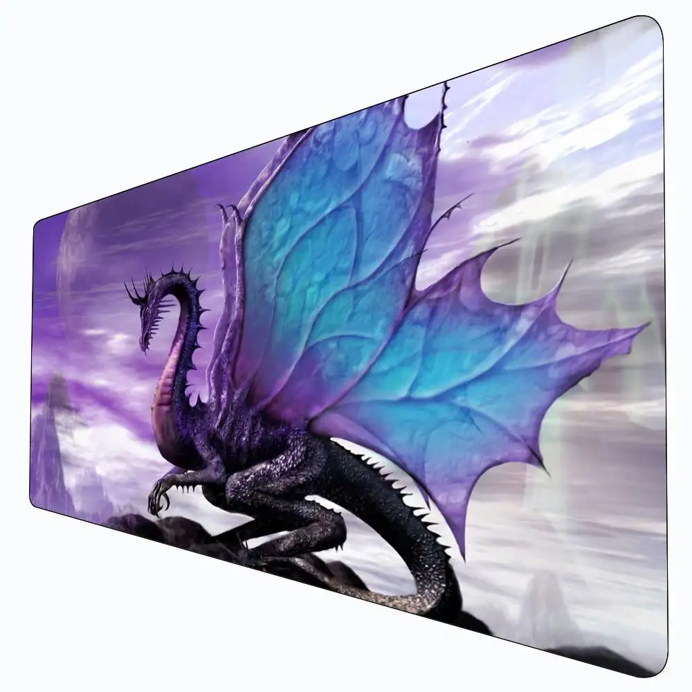 

Таинственный гигантский летающий дракон MTG Playmat Волшебная карта Боевой коврик Нескользящий прочный 35X60 см Командир игровой коврик Tapete Magic mtg