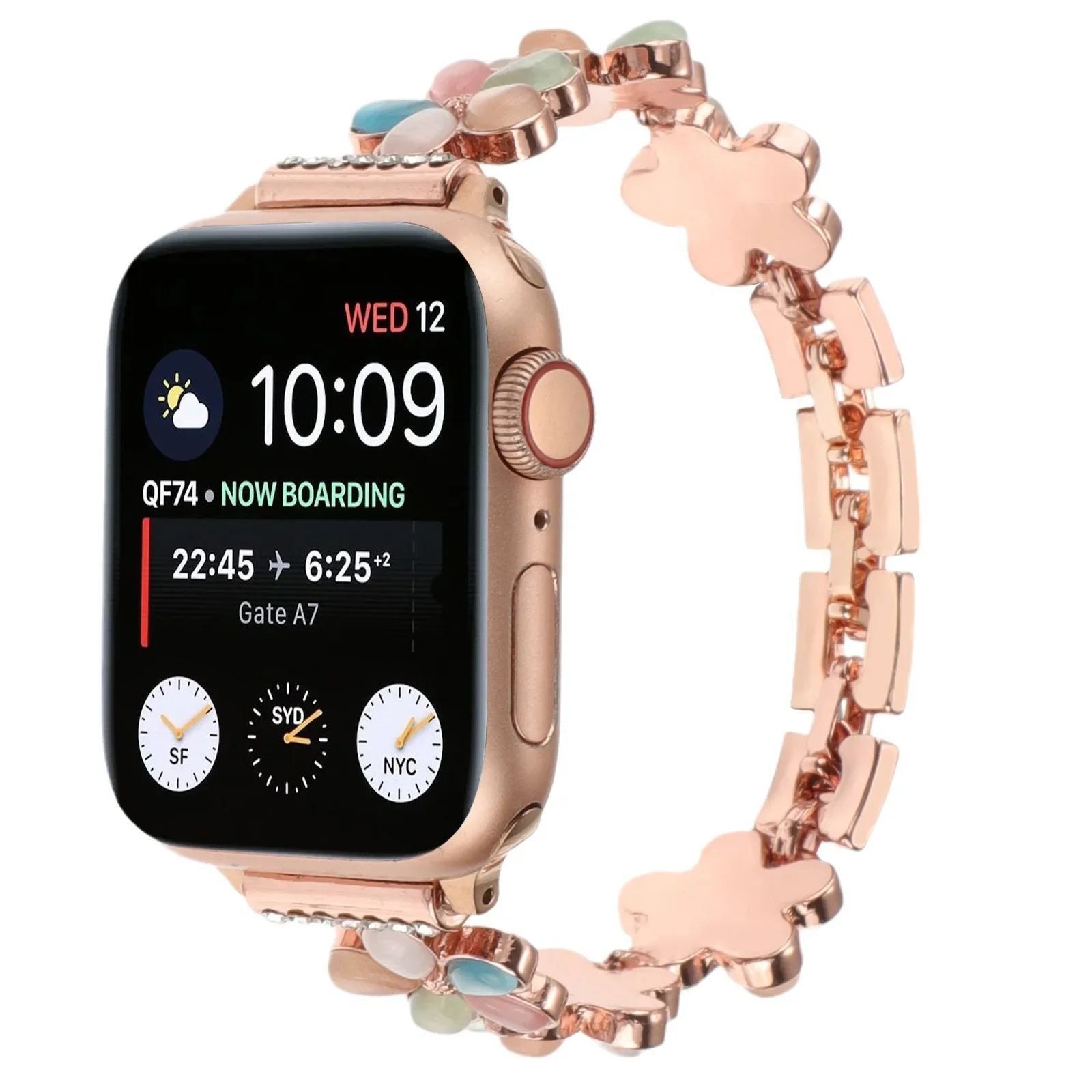 Watchbands Suitable for Apple Pentae Metal Chain Niche Iwatch Strap Apple Watch Strap