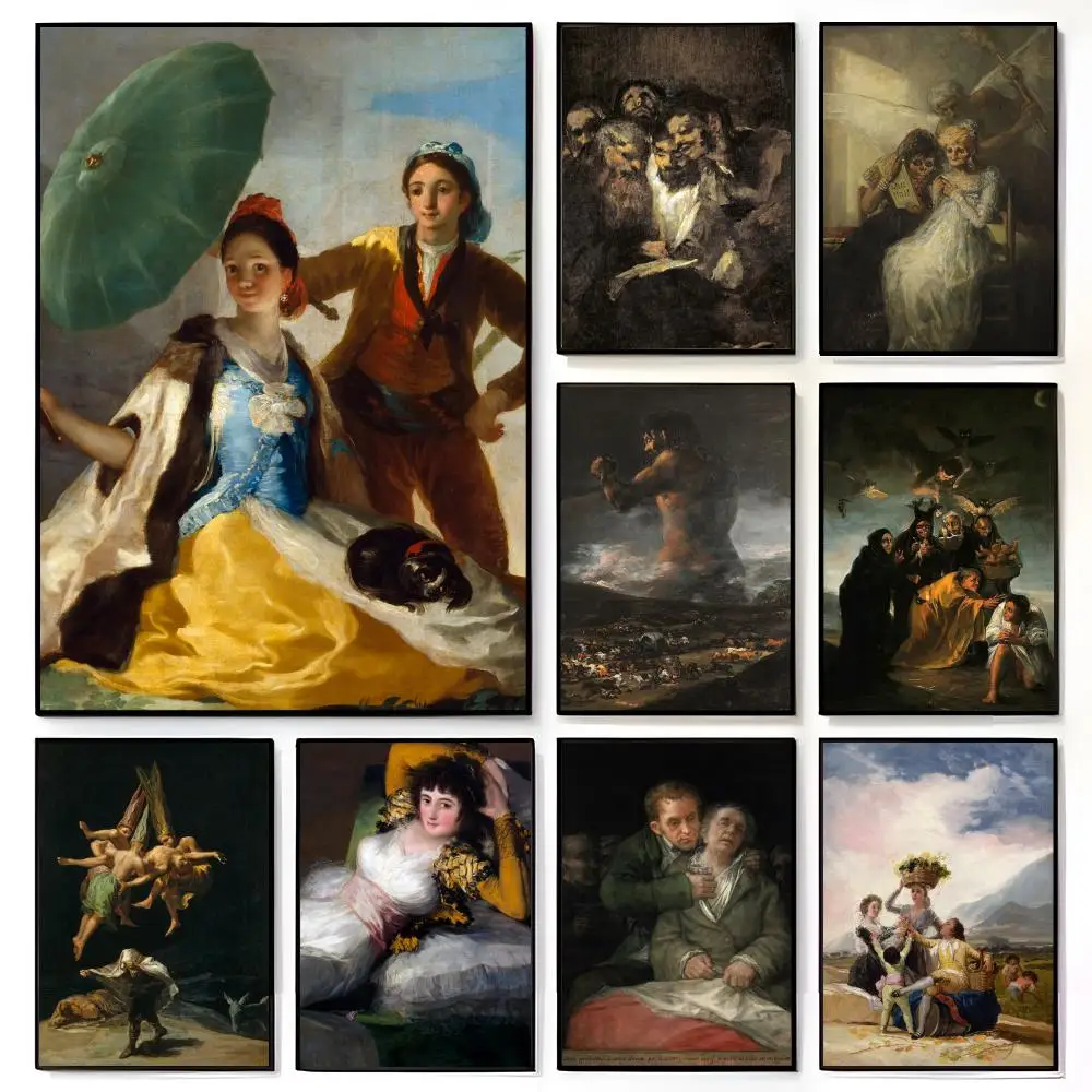 Póster de f-Francisco Goya, mural de película americana, decoración de pared para habitación de niños, impresión decorativa para el hogar