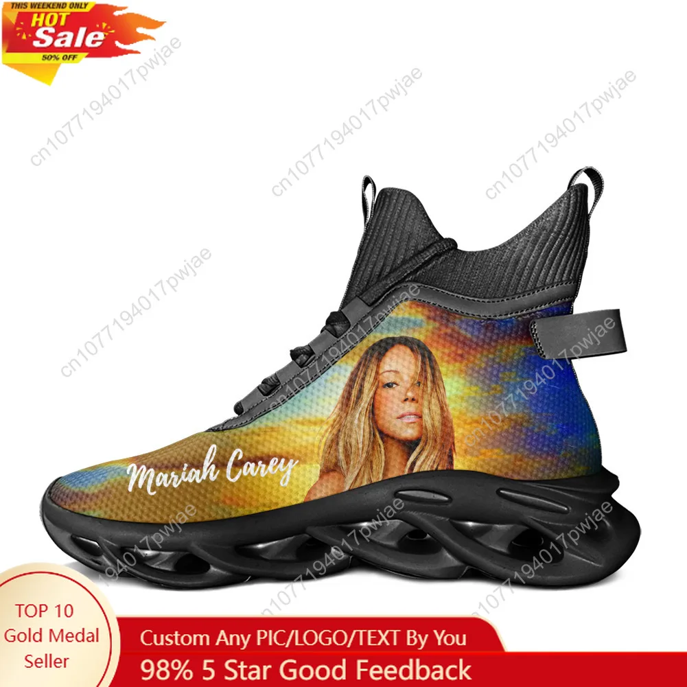

Mariah Carey High Top Flats Sneakers Hip hop Singer Mens Womens Hiking Leisure Sneakers Travel Mountaineering Shoe Running Shoes