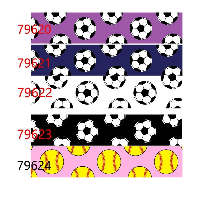(50yards) Sport Football Powerl Wrestling Grosgrain Ribbon for Hairbows Craft Materials Handmade DIY Accessories 50yards