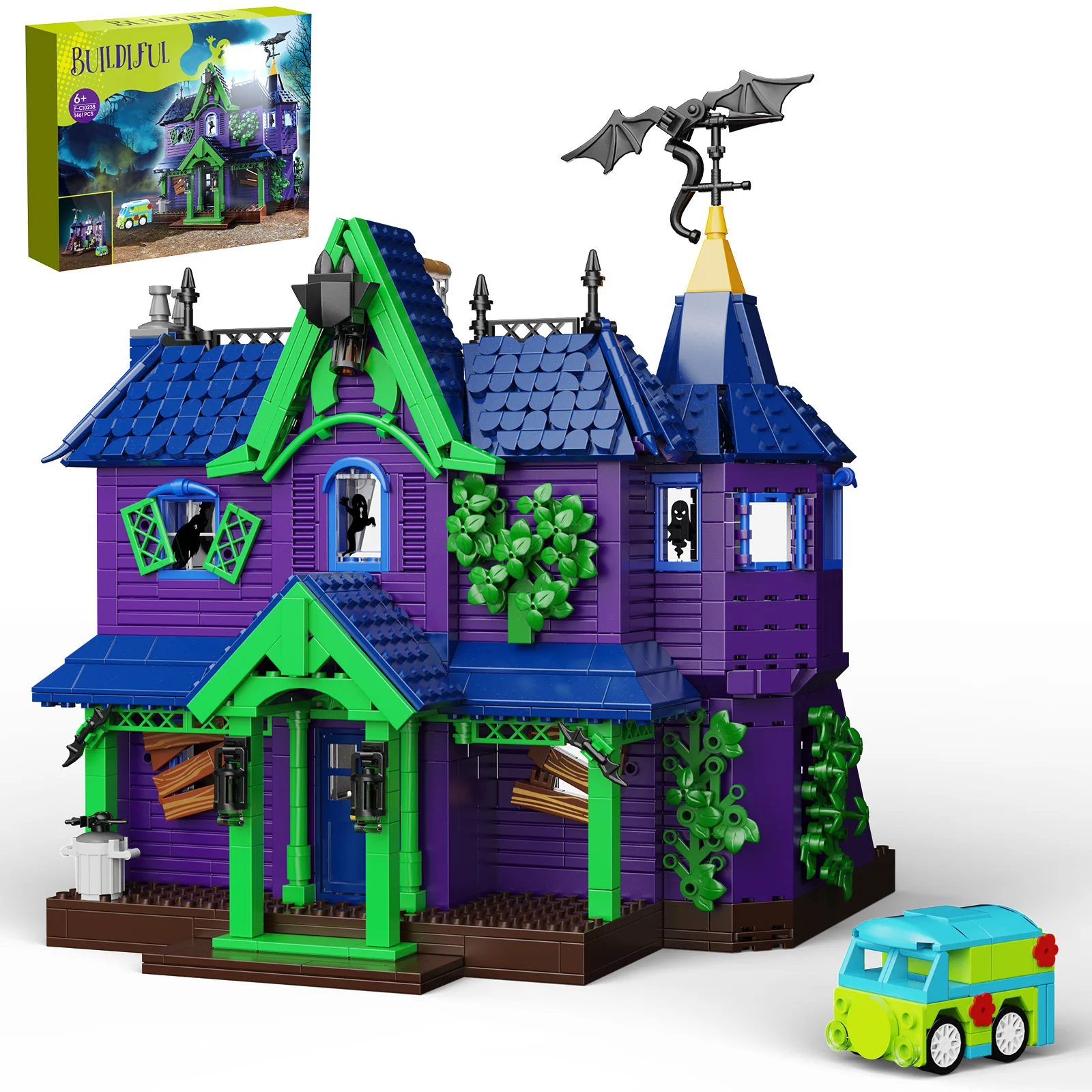 

Moc Horror Haunted House Building Series Small Particles Building Block Puzzle Splicing Bricks Children's Toys