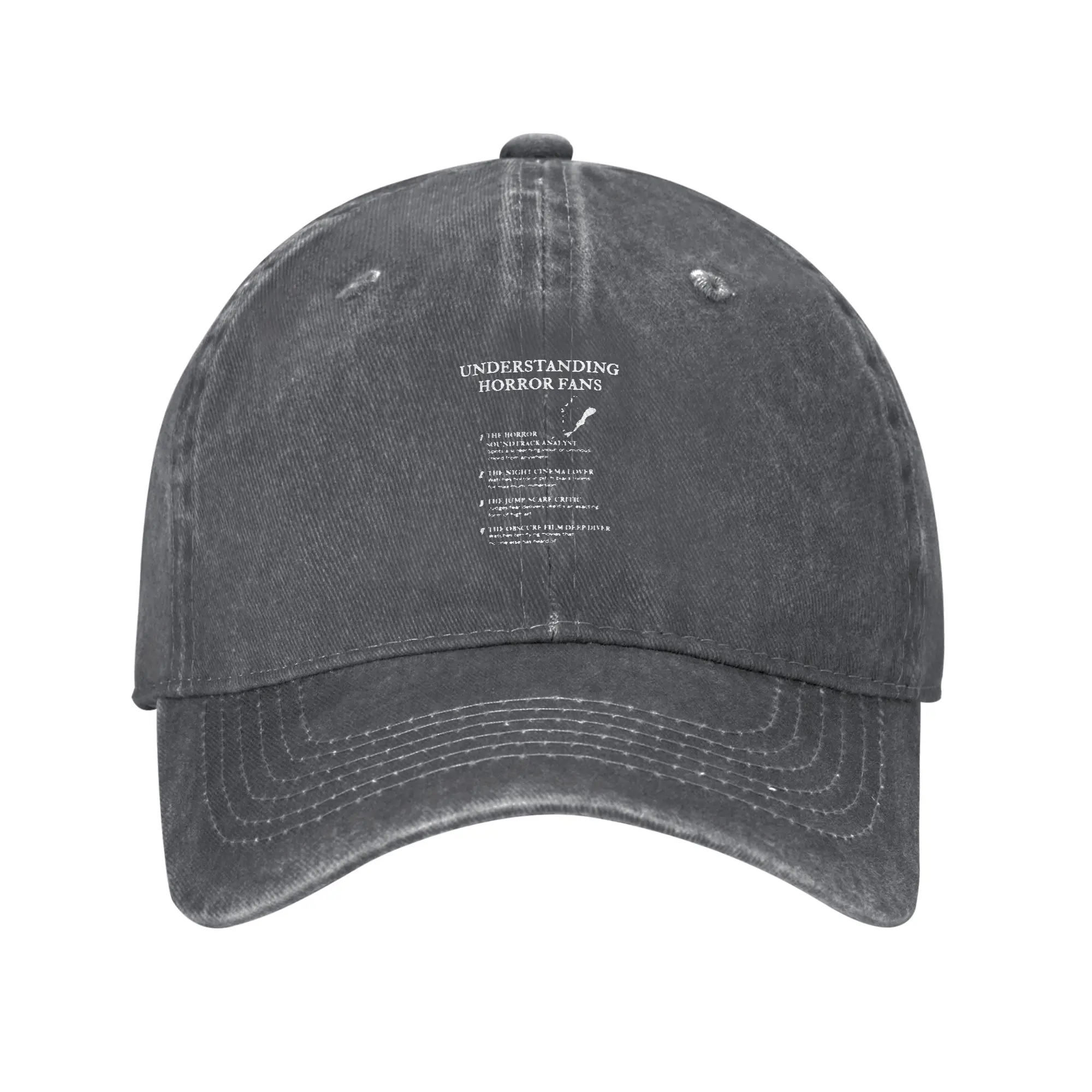 Fashion Understanding Horror Fans Vol  5   Horror Fan Life Explained   Black baseball cap  Workwear Style Visor