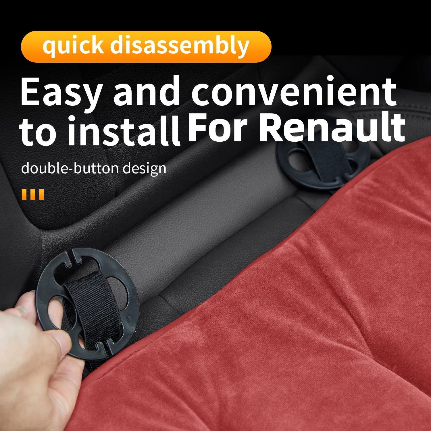 Cojín para asiento de coche, nuevo cojín para todas las estaciones, para Renault Captur 2 Kadjar Duster Kangoo Kangoo 2 Sandero Stepway Lutecia