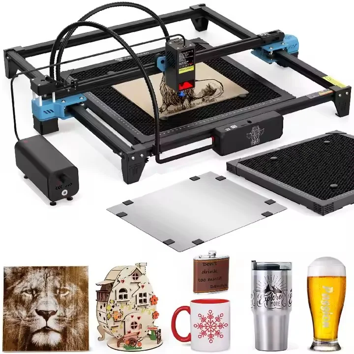 20W Diode Laser Cutter and Engraver for Wood Leather Rubber Home Use DIY Laser Engraving Machine 300x300mm CNC Desktop Tools