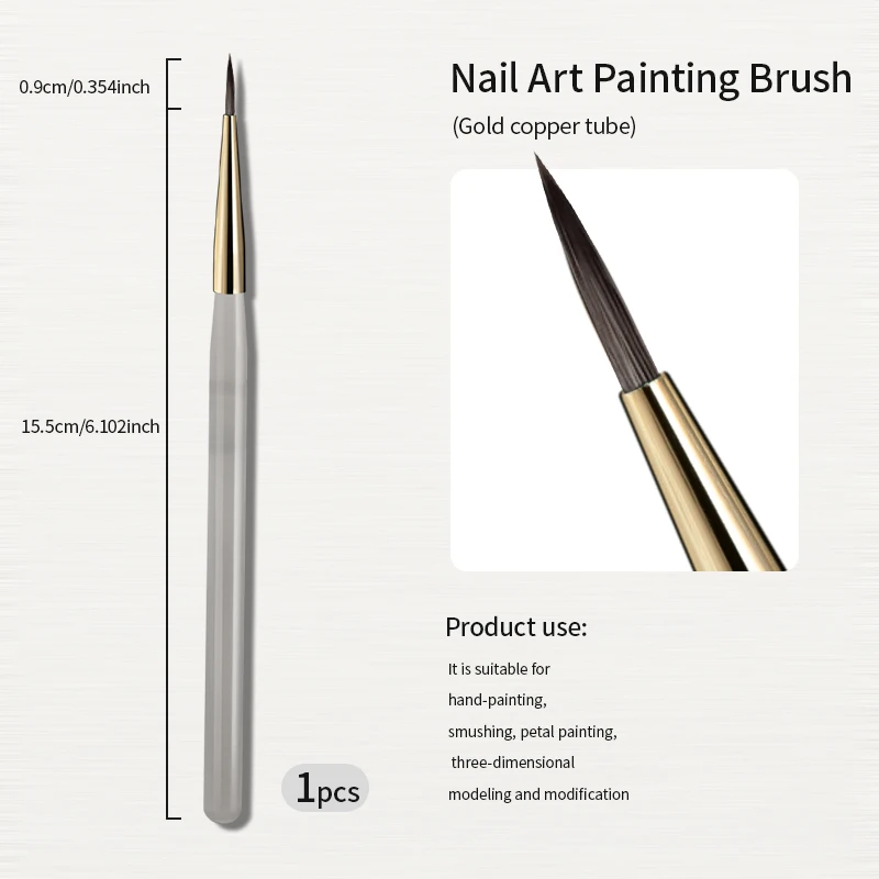 RSNAIL Nail Art Liner Pinsel Französisch Streifen Nagel Linie Malerei Stift 18mm Schlanke Lange Linie Zeichnung Pinsel UV Gel DIY maniküre Werkzeug