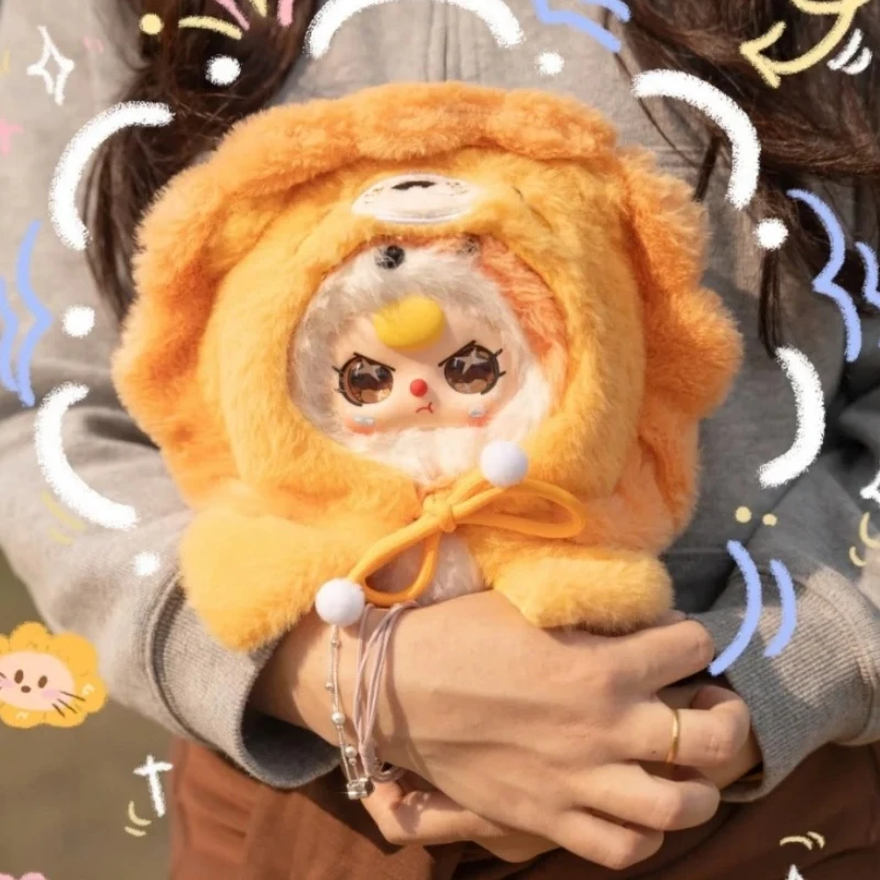 الأصلي الطفل ثلاثة أنا لست المحارب سلسلة صندوق أعمى لطيف الشكل الفينيل الوجه أفخم دمية حقيبة قلادة سطح المكتب حلية دمى هدايا