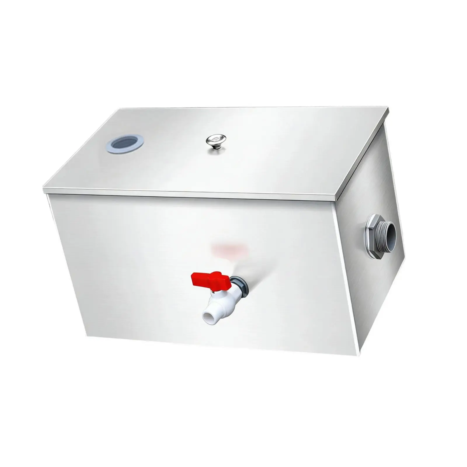 High Efficiency Stainless Steel Grease Interception Under Sink Trap with Top Inlets for Restaurant Cooking Area