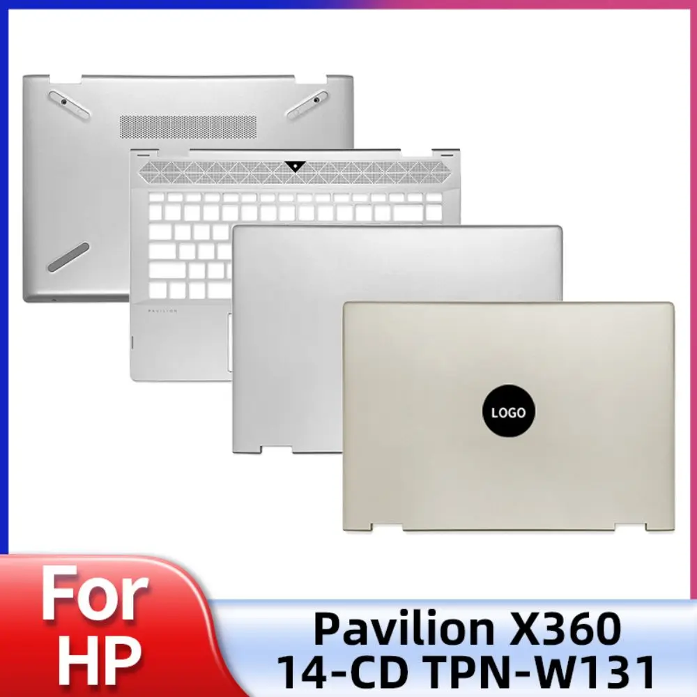 

New LCD Back Cover For HP Pavilion X360 14-CD TPN-W131 Palmrest Upper Cover Bottom Case L22250-001