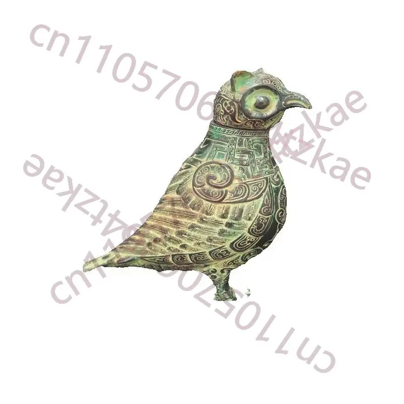 

A bronze Wine Bottle , an old imperial wine cup from China,Bird shaped design,Collectibles from rural China