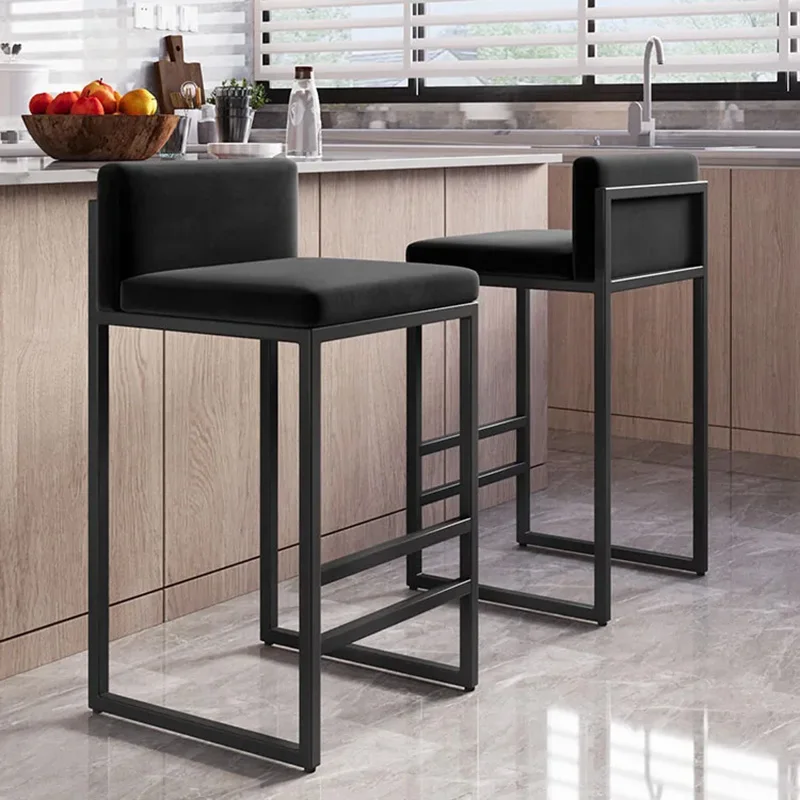 

Nordic Designer Bar Chairs Ergonomic Counter Reception Luxury Bar Chairs Modern Industrial Taburetes Altos Cocina Home Furniture