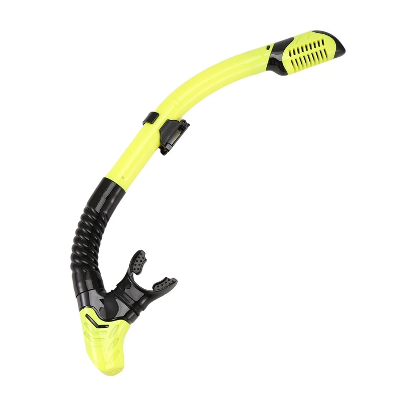 Dry Snorkel Tube Easy Breath Scuba Diving Splash Guard Top Valve Swimming Underwater Equipment For Adults Men Women