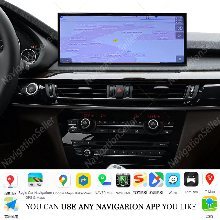 15.8 inch Android Screen For BMW X5 F15 X6 F16 2014-2020 Auto Radio Carplay Multimedia Gps Navigation Head Unit Qualcomm 680 BT