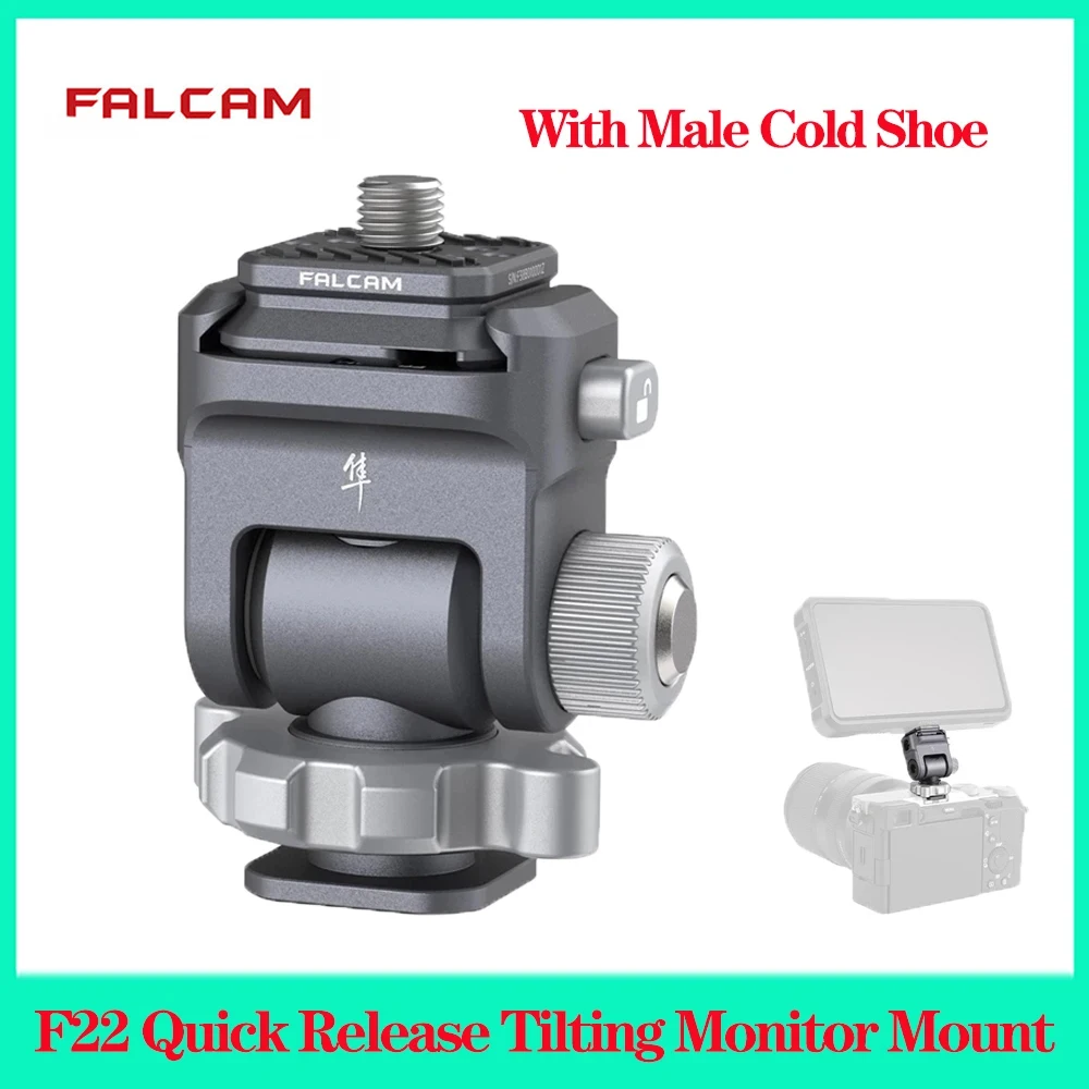 

Falcam F22 Quick Release Ball Head Pan Head With 1/4'' Port Adjustable Tripod Head Ballhead Quick Switch System