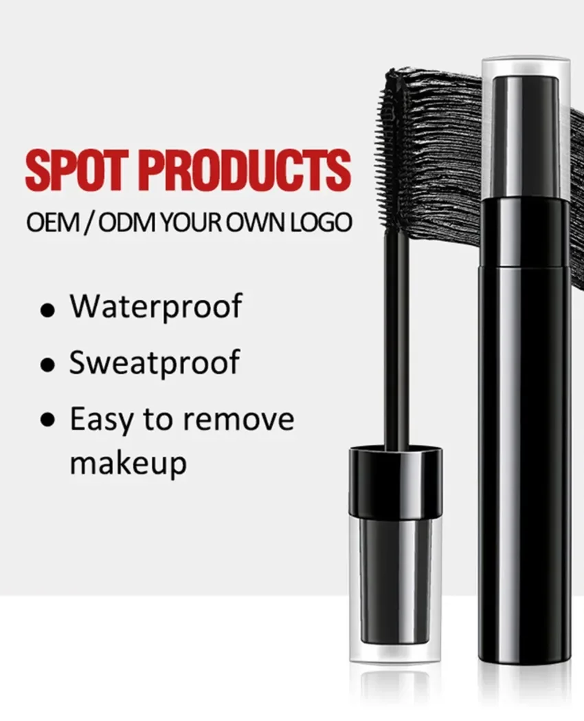 10ml Plant-based Mascara Private Label Waterproof Lengthen Thicken Nature Curling No Smudge Custom Logo Makeup Bulk Cruelty Free