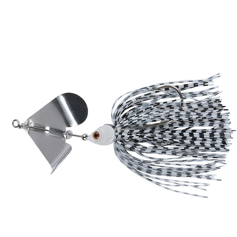 

1Pc BuzzBait Spinnerbait 13g/10cm Topwater Buzzbait Skirts Rubber Lure Metal Jig Fishing Tackle With BKK Strengh Hook