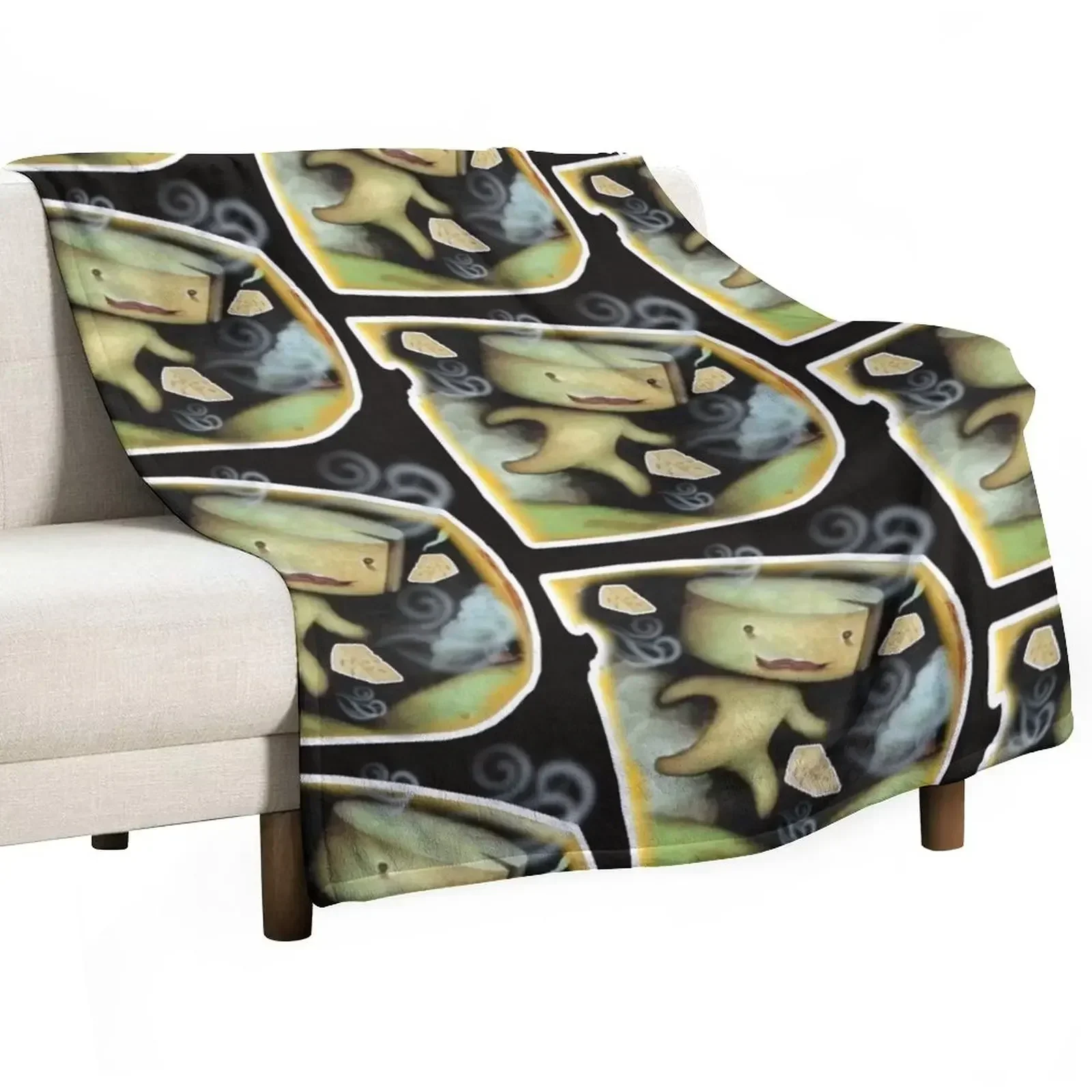 The stinky cheese man Throw Blanket Moving Single Blankets