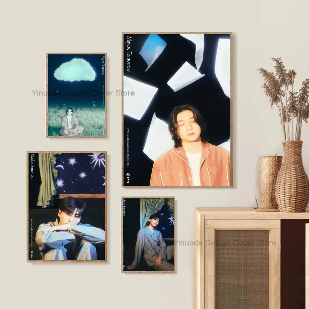 Day6 ربما غد مفهوم الصور ذاتية اللصق ملصق غرفة نوم غرفة الجدار الشنق ديكور المنزل الحديث هدية بدون إطار