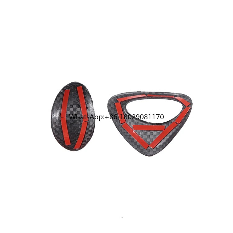 Real Carbon Fibre Interior Accessories For Lexus ES/UX/GX/LX Centre Console Gear Shift Head Button Panel Decorative Cover