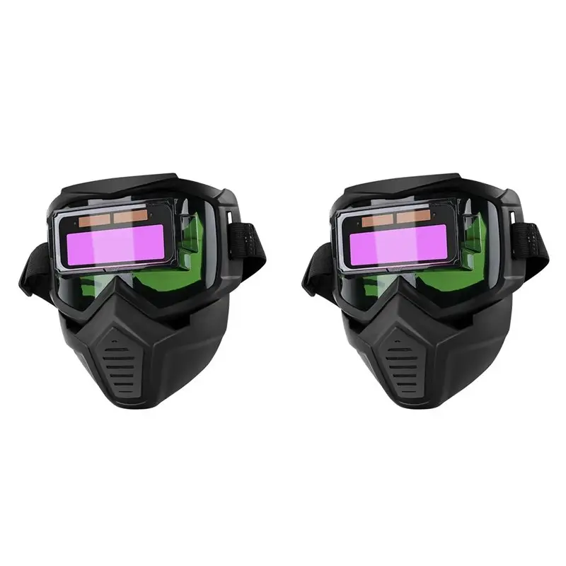 

Сварочная маска ABBO-2X с автоматическим затемнением, съемная, защитные очки для сварки, регулируемый ремешок, разъемная конструкция, дышащая маска