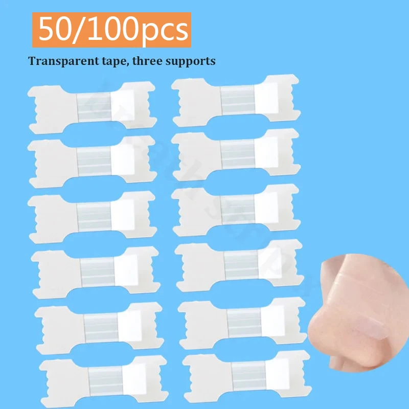 50/100PCS Breath Nasal Strips 3 Supports Stop Snoring Right Aid Nose Patch Good Sleeping Patch Product Easier Breath Sleep Aid