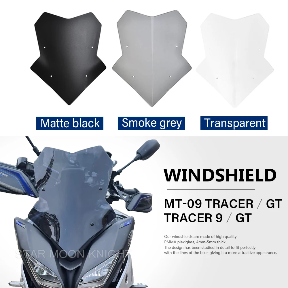 Windscreen For YAMAHA MT-09 TRACER GT 2018 - Tracer9 TRACER 9 GT 2021- Windshield Cover Wind Deflector Motorcycle Accessories