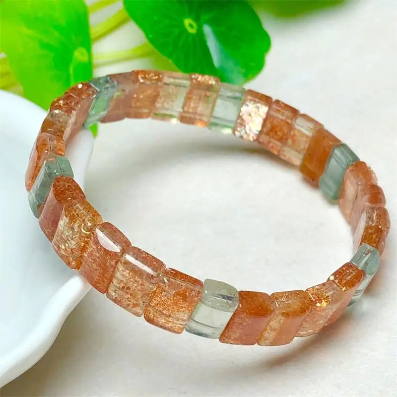 Natural Alusha Quartz Bangle Fashion Crystal Quartz Gemstone Jewelry Reiki Healing Gift For Women 1PCS 6x10mm