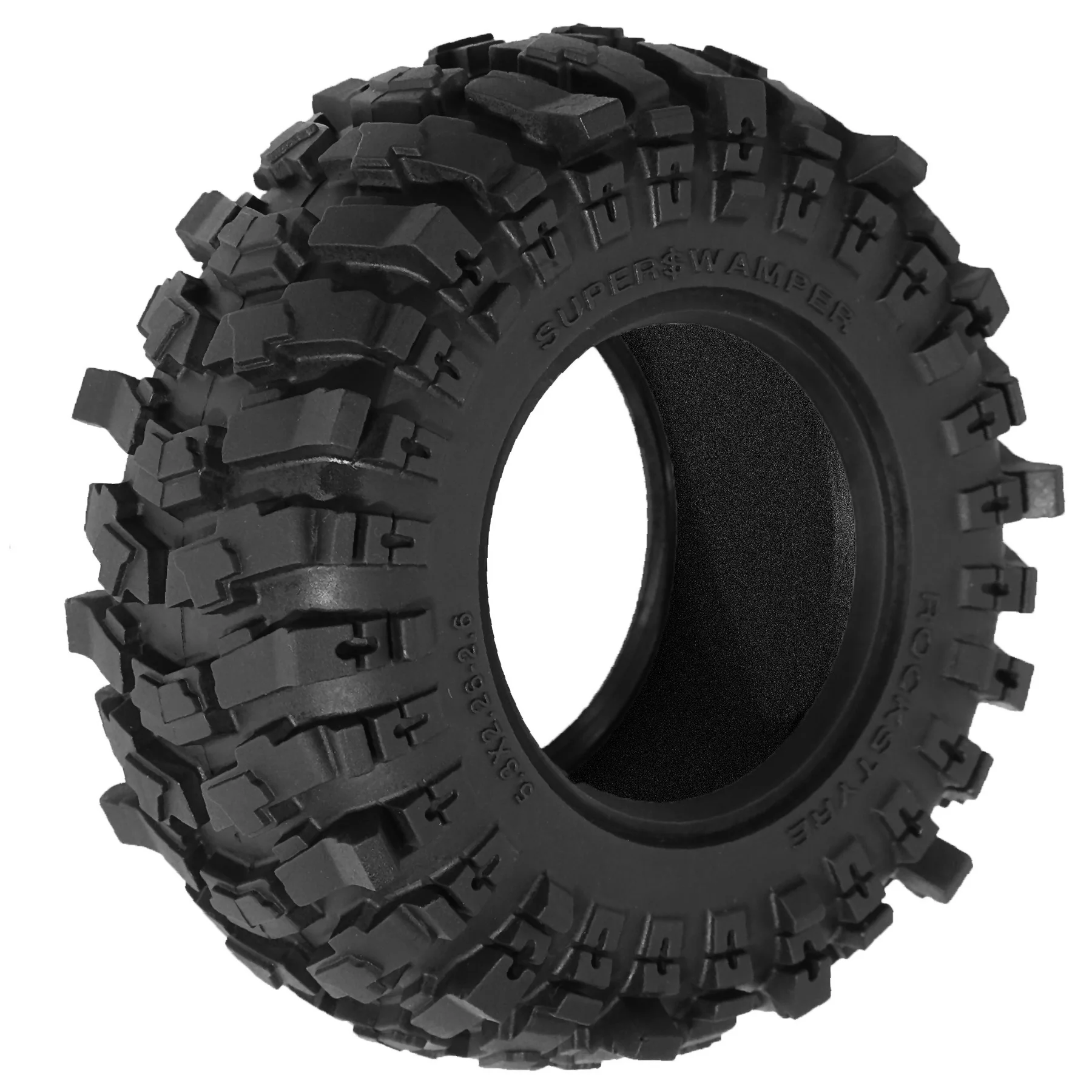 Opony 2.6'' RC Crawler, Gumowe Opony Ślizgowe Grappler do Błota do Axial RR10 90048 90018 90053 Wraith w skali 1/10