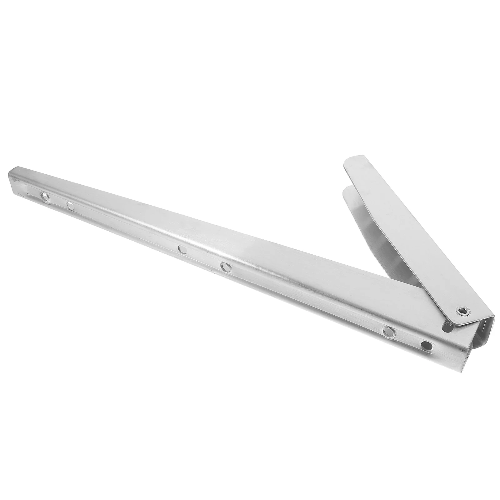 

Stainless Steel Shelf Bracket 12 Inches Wall Mounted Support For Home Bookshelf Display Rack Folding Loaded Storage Holder