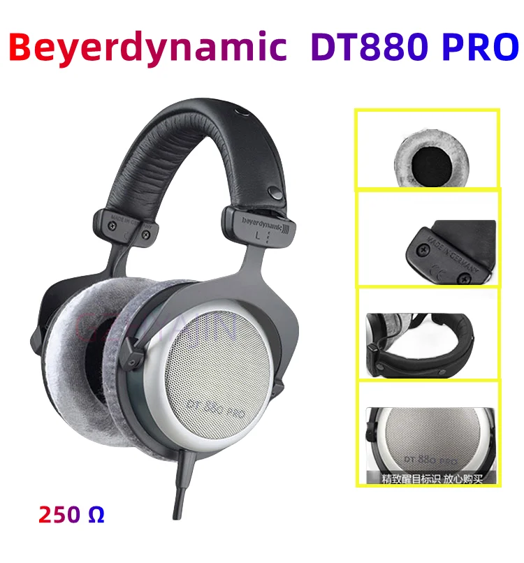 Beyerdynamic DT 880 Premium Edition cuffie Over-Ear-Stereo da 250 piedi. Design Semi-aperto, cablato, di fascia alta, per il sistema Stereo