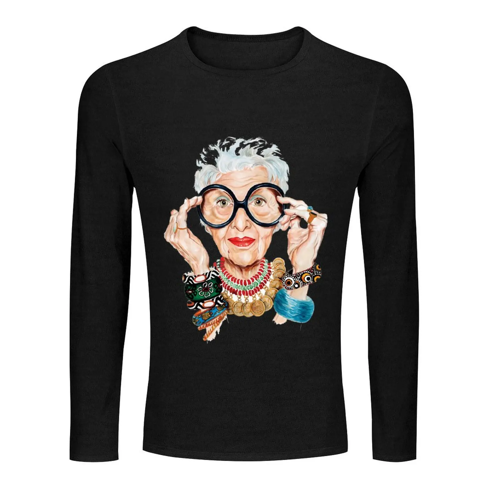 Iris Apfel \t Long T-Shirt t shirt man anime mens graphic t-shirts big and tall