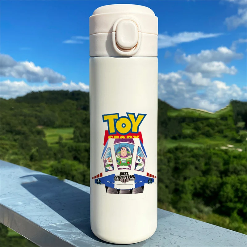 Disney kubek termiczny kubek próżniowy butelka Toy Story Childen Cartoon kubki na wodę 304 ze stali nierdzewnej przenośne butelki na wodę 300ML 450ML