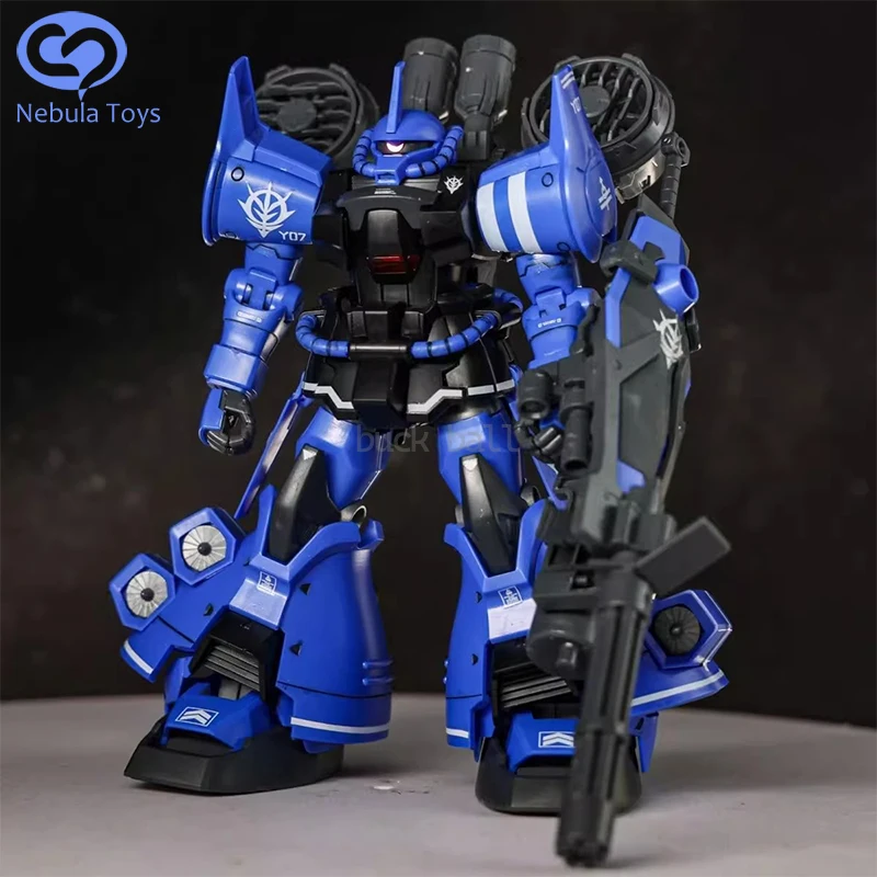 Star HG 1/144 MS-07B-3 Gouf With Fly Bag White Blue Color Custom B3 Assembly Model Kit Action Figure Customized Plastic Model