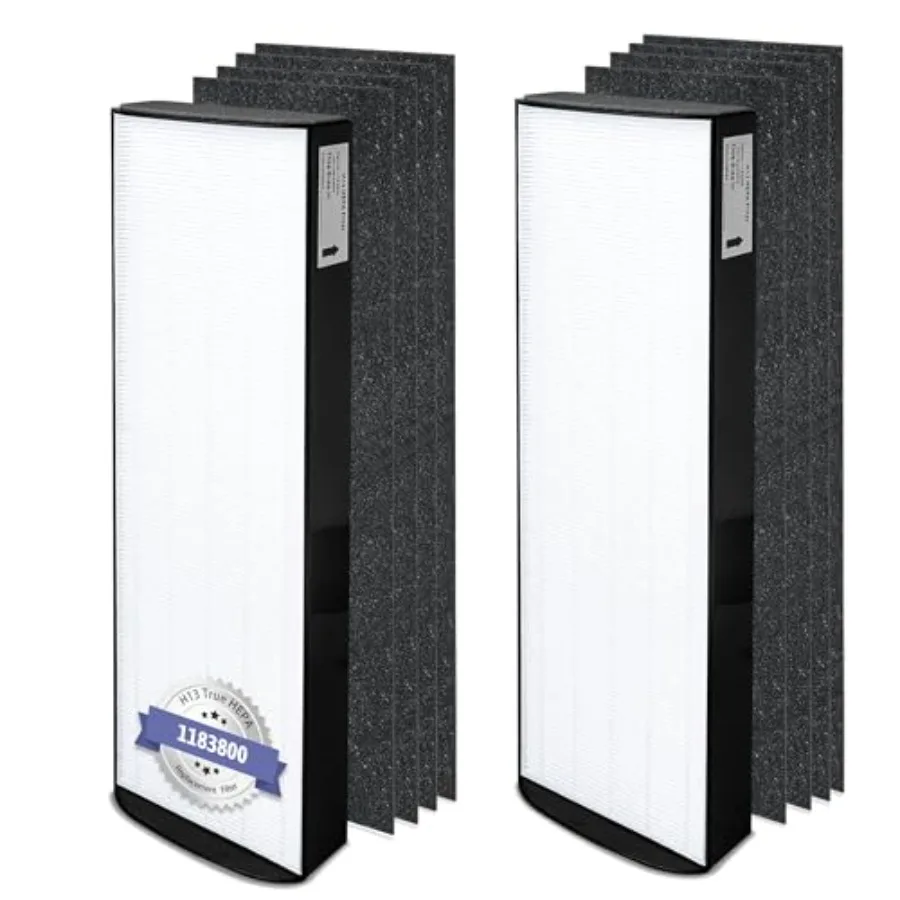 

Сменный фильтр 1183800, совместимый с Whirlpool WPT80 P/B и 817800, подходит для очистителя воздуха Whispure Big Tower с 2 H13 HEPA