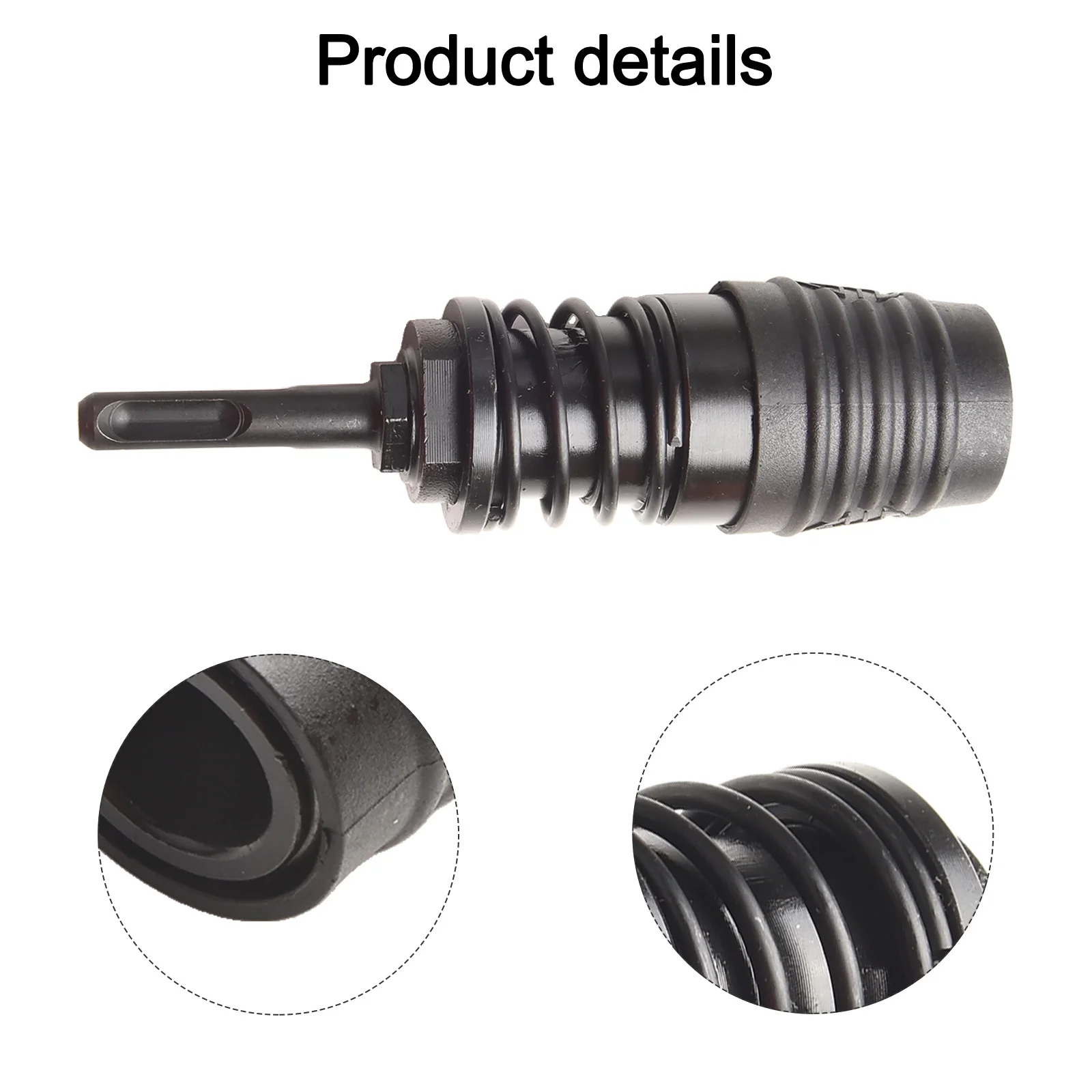 Carpentry Drill Chuck Adapter Drill Bit Converter Black Color Erosion Resistant Long Service Life For Air Hammers