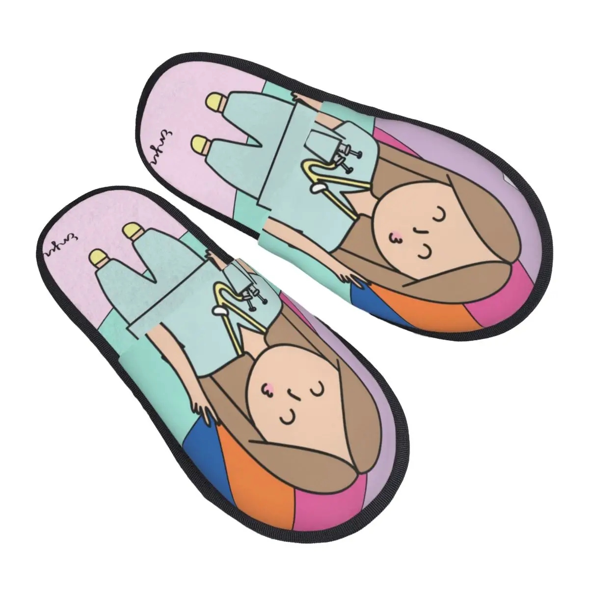 

Custom Cartoon Doctor Nurse Printed Guest Slippers for Bedroom Women House Slipper
